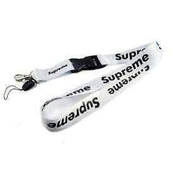 Supreme Lanyard White Keychain Quick 